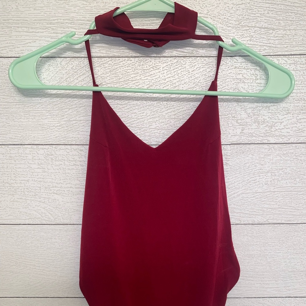 red bodysuit